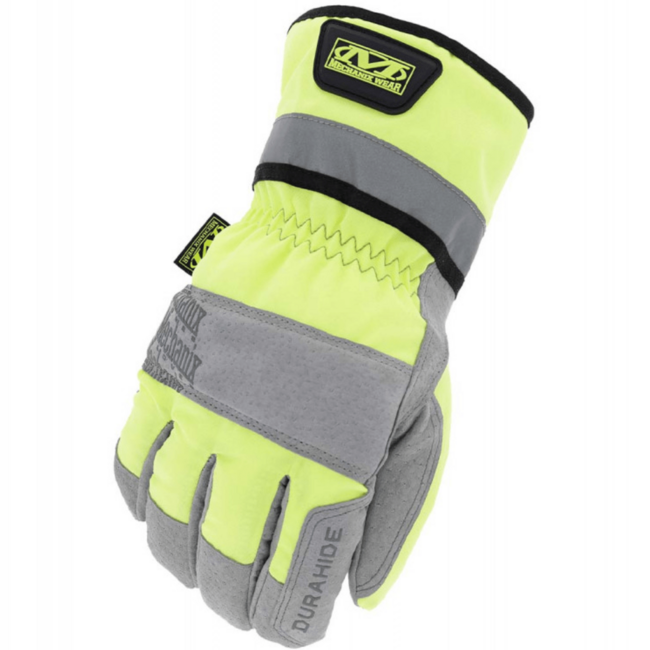 Mechanix ColdWork Gauntlet Hi-Viz guanti in Pelle, gialli