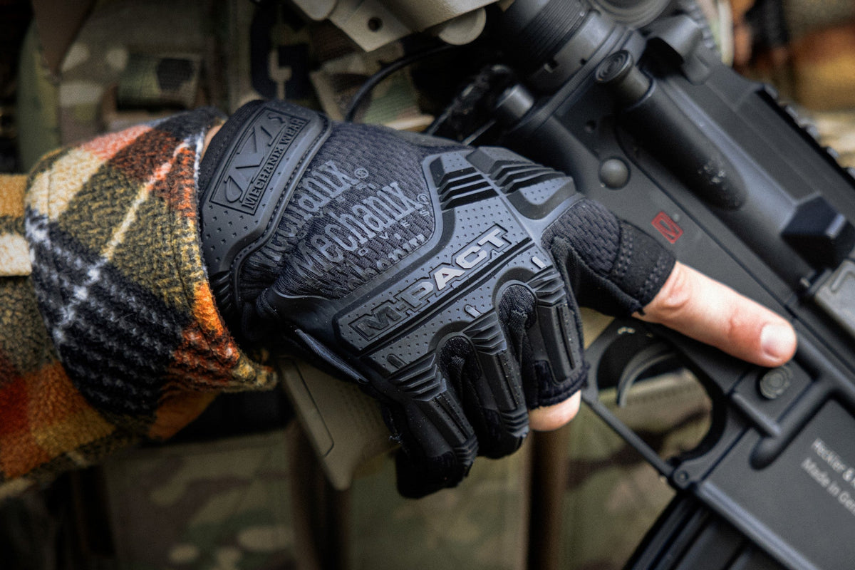 Mechanix M-Pact guanti antiurto, nere, senza dita