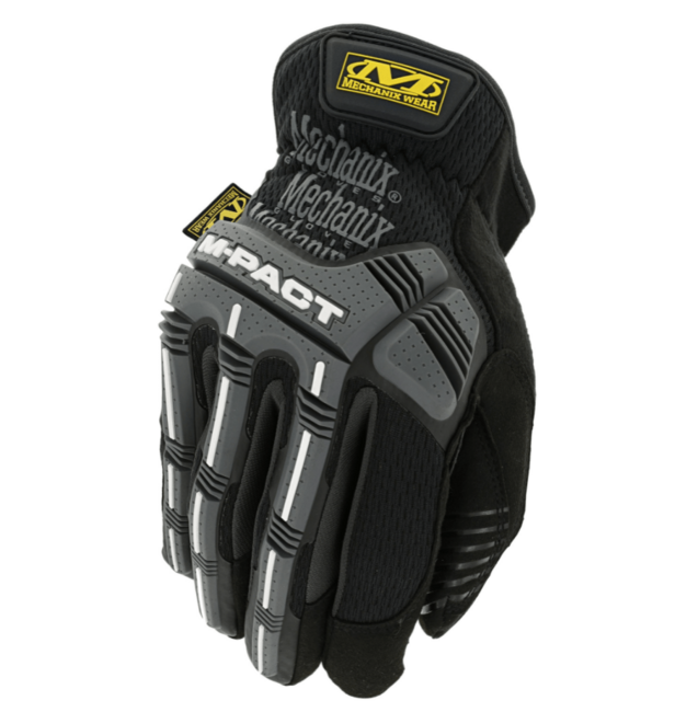 Mechanix M-Pact guanti da lavoro a polso aperto, nero/grigio