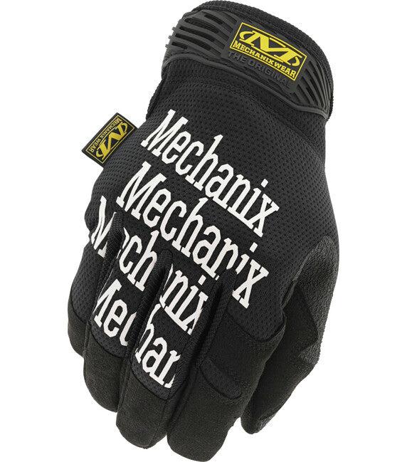 Mechanix Original guanti tattici, neri con scritte bianchi