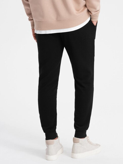 Ombre V1 moške jogger trenirke, nero