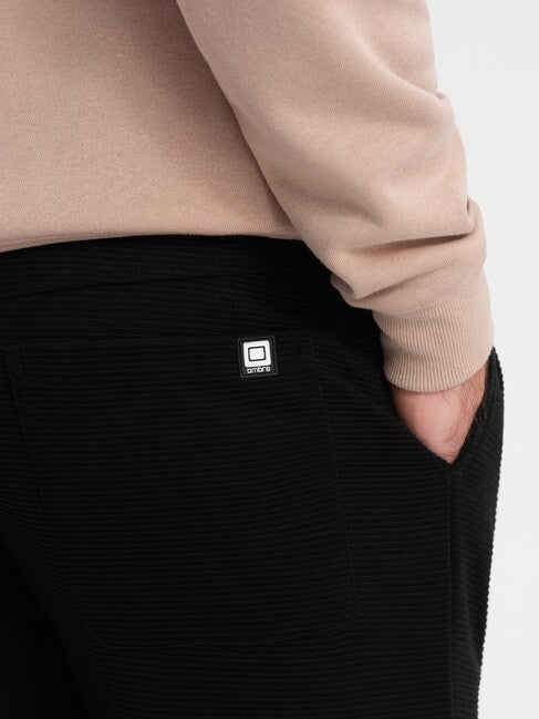 Ombre V1 moške jogger trenirke, nero