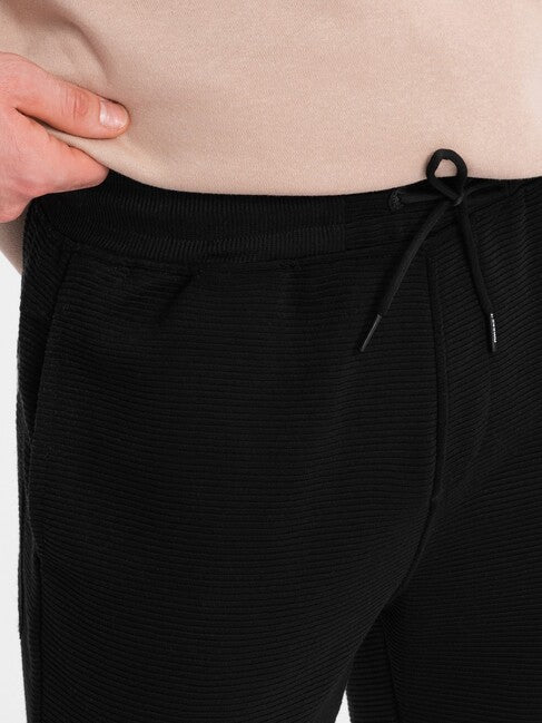 Ombre V1 moške jogger trenirke, nero