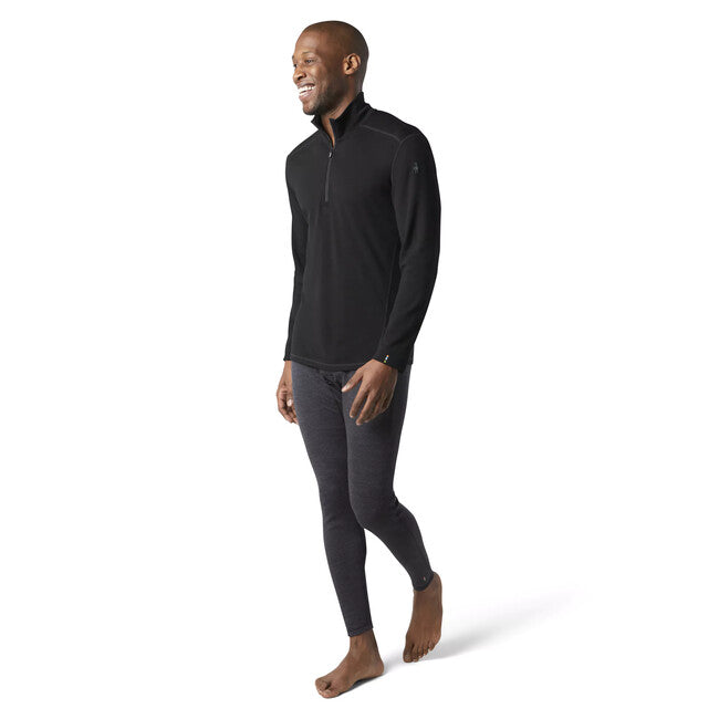 Smartwool Classic Thermal Merino BL 1/4 ZIP B, nero
