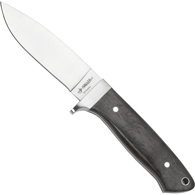 Haller Holzgriff Lederscheide coltello a lama fissa