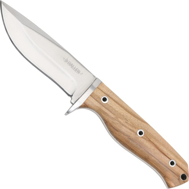 Haller Coltello a lama fissa in legno d'ulivo