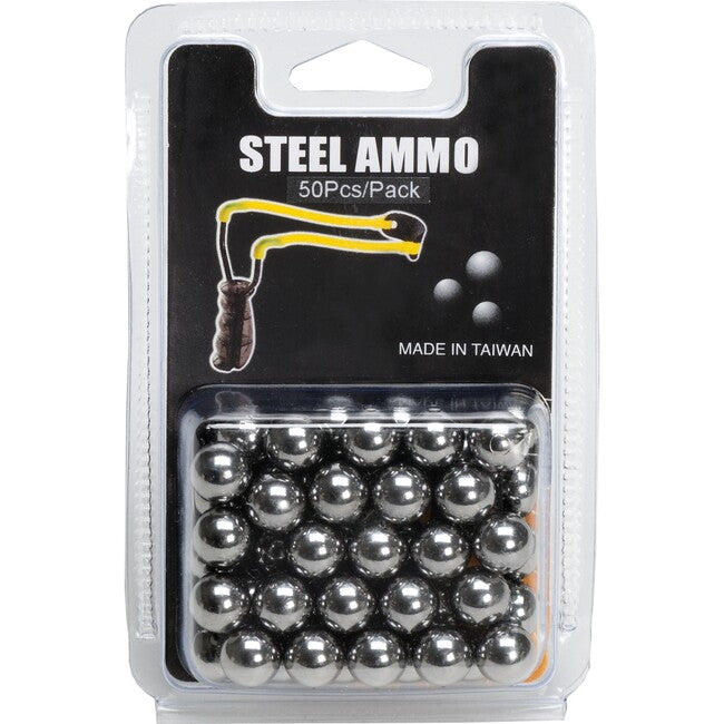 Palline per fionda in metallo 50 pz.