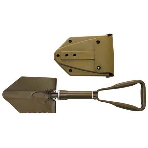 MFH pala pieghevole BW a 3 pezzi in metallo con custodia