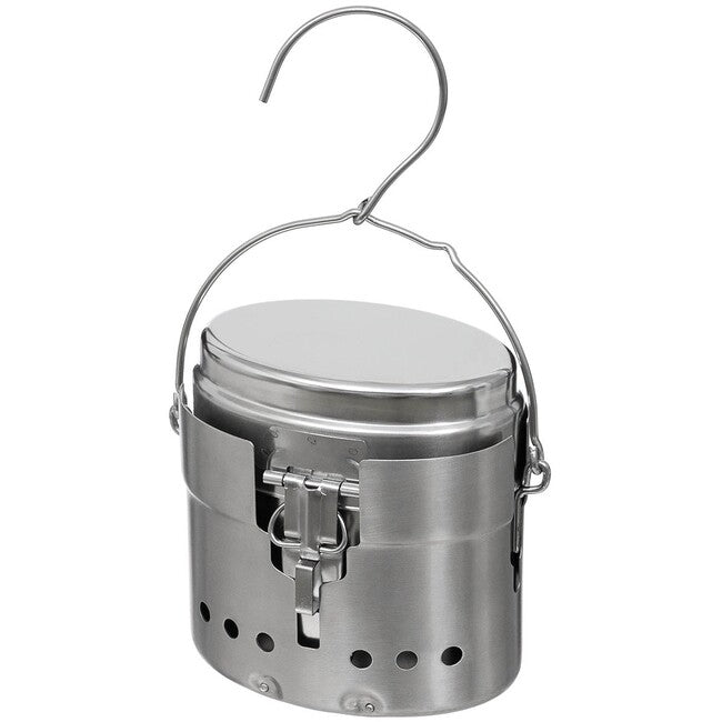 MFH Kit di mensa SE a 3 pezzi, M40, acciaio inox