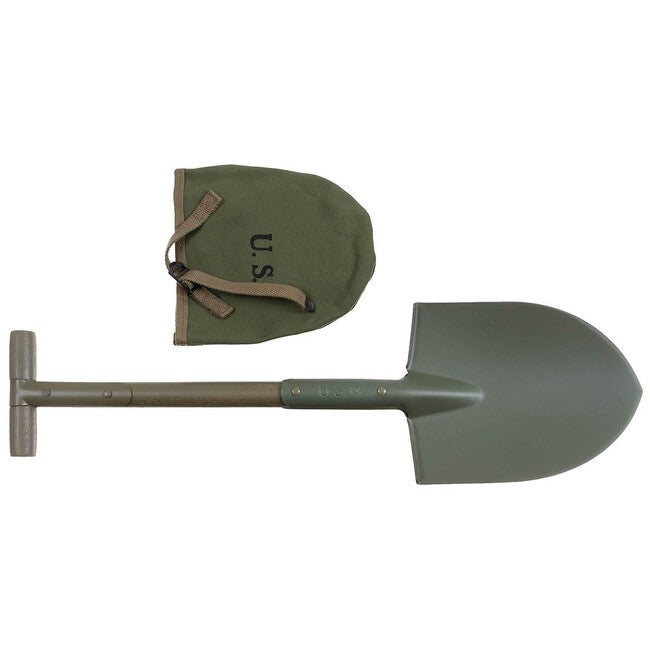 MFH Picchetto americano a T, M10, verde OD, con custodia in tela