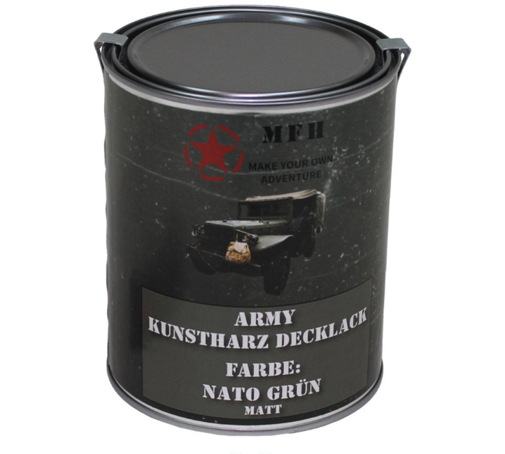 MFH army, verde opaco nato, 1 litro