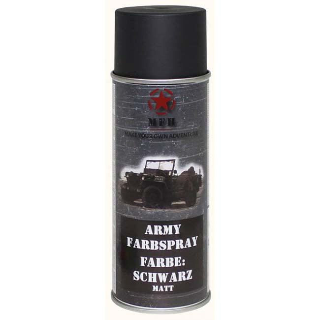 MFH spray army, nero opaco