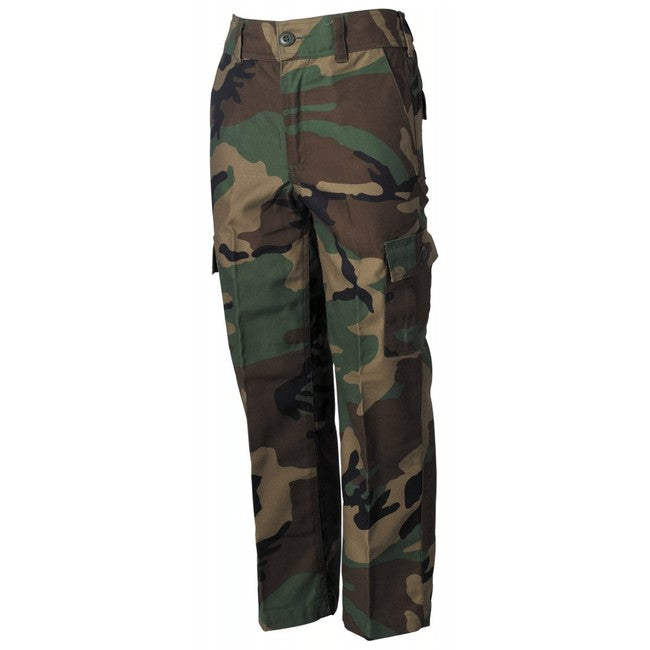 MFH BDU pantaloni per bambini, woodland