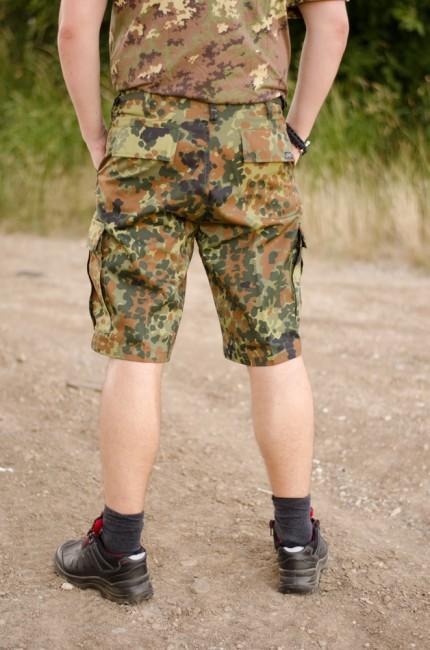 MFH BDU pantaloncini da uomo, flecktarn