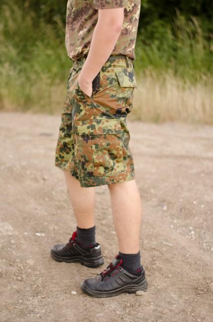 MFH BDU pantaloncini da uomo, flecktarn