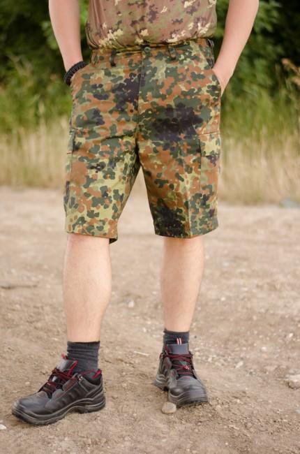 MFH BDU pantaloncini da uomo, flecktarn