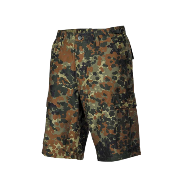 MFH BDU pantaloncini da uomo, flecktarn