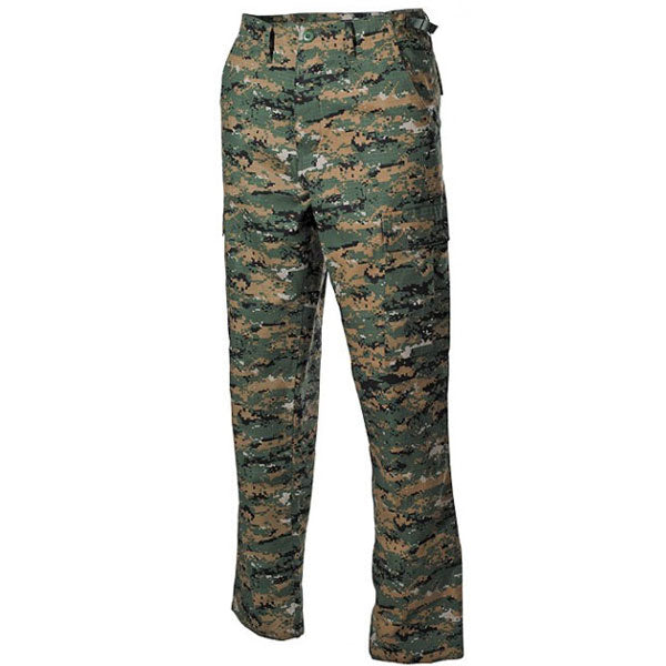 MFH BDU pantaloni da uomo rip-stop, digital woodland