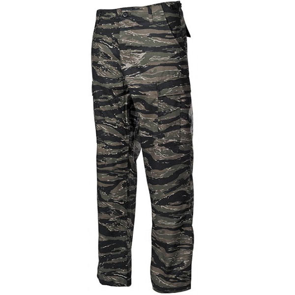 MFH BDU pantaloni da uomo rip-stop, tiger stripe