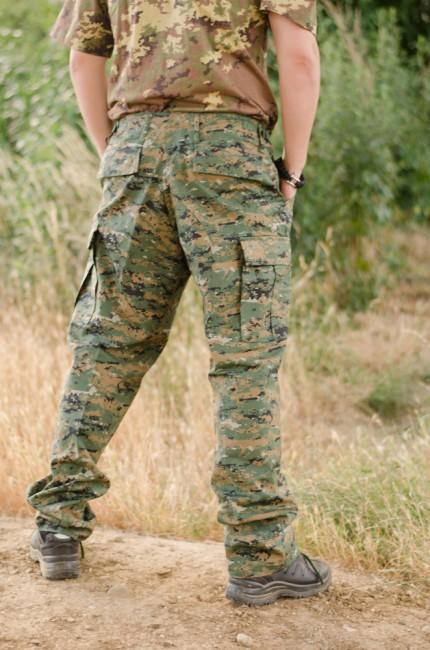 MFH BDU pantaloni da uomo rip-stop, digital woodland