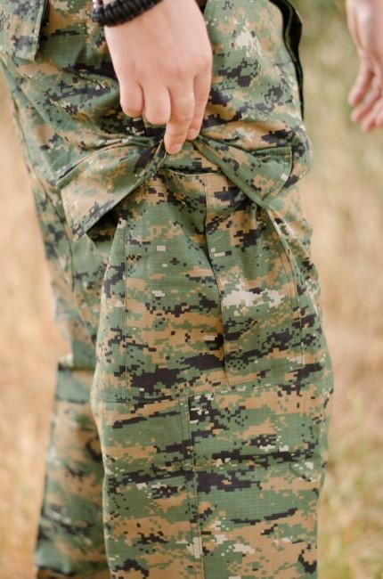 MFH BDU pantaloni da uomo rip-stop, digital woodland