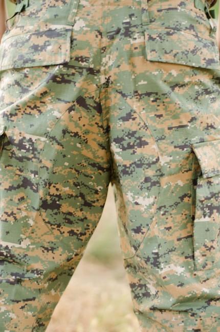 MFH BDU pantaloni da uomo rip-stop, digital woodland