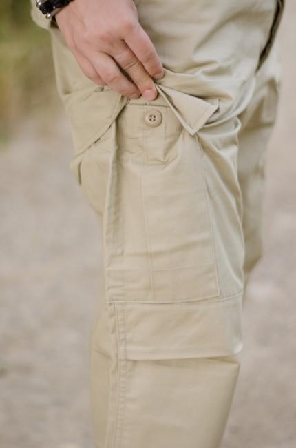 MFH BDU pantaloni da uomo rip-stop, khaki