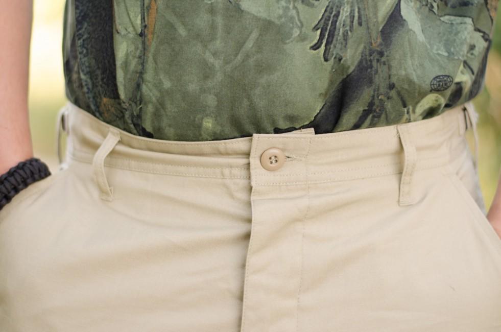 MFH BDU pantaloni da uomo rip-stop, khaki