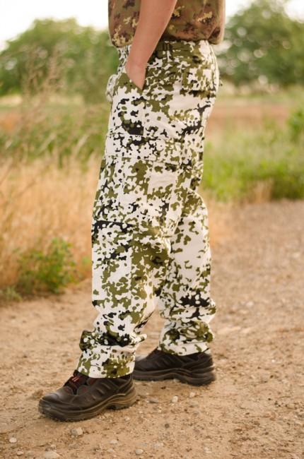 MFH pantaloni da uomo Rip-Stop, bianchi