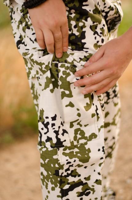 MFH pantaloni da uomo Rip-Stop, bianchi