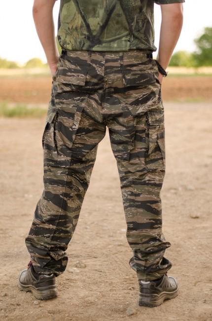 MFH BDU pantaloni da uomo rip-stop, tiger stripe