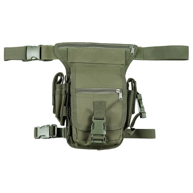 MFH Borsa per l'anca, verde OD, chiusura con gamba e cintura