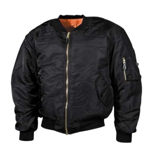 MFH Ma1 bomber giacca, nero