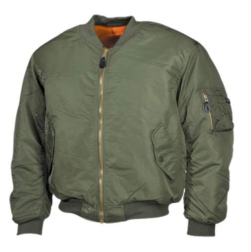 US Tactical giacca da aviatore giacca bomber nylon oliva US Tactical giacca da aviatore giacca bomber nylon oliva