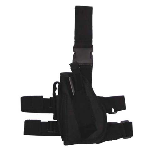 MFH Bull fondina per coscia sinistra per arma, nero
