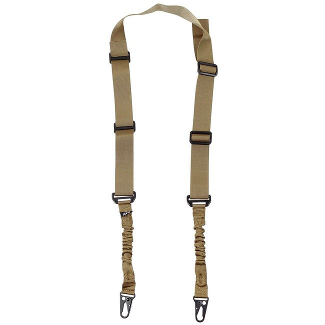MFH Cinghia elastica, a 2 punti, marrone coyote