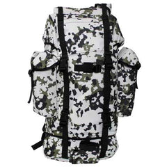 MFH BW zaino impermeabile, Snow camo 65L