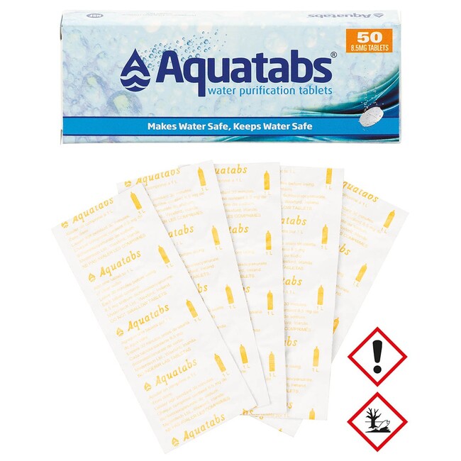 MFH Medentech Aquatabs disinfezione dell'acqua, 50 compresse