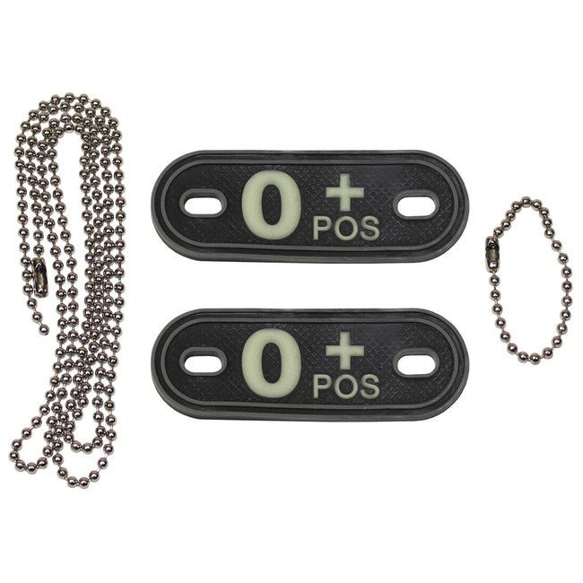 MFH Dog-Tags targhette per cani 0 POS, 3D PVC, nero