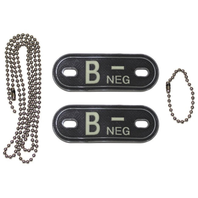 MFH Dog-Tags targhette per cani B NEG, 3D PVC, nero