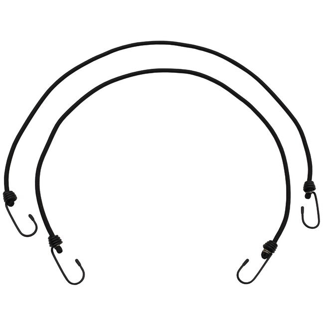 MFH Expander expander, 75 cm, con ganci, 6 mm, nero, 2 confezioni