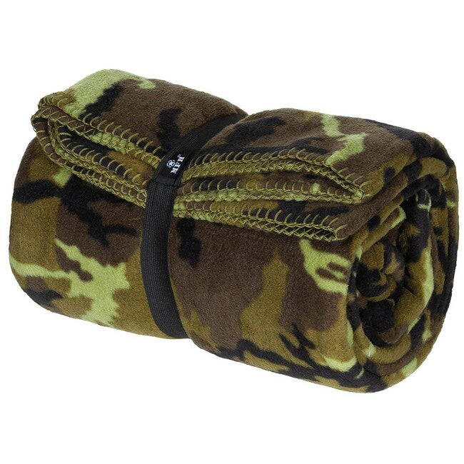 MFH M 95 CZ coperta in pile, mimetico, circa 200 x 150 cm