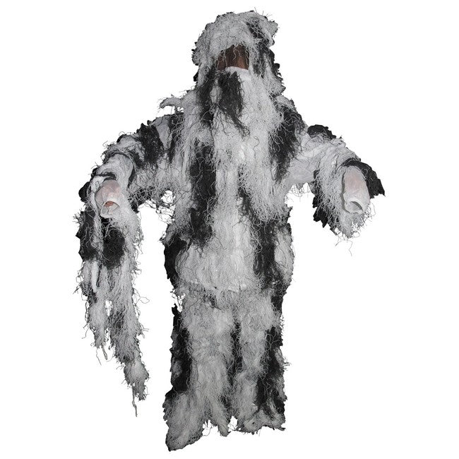 MFH Ghillie Suit set mimetico, mimetico da neve