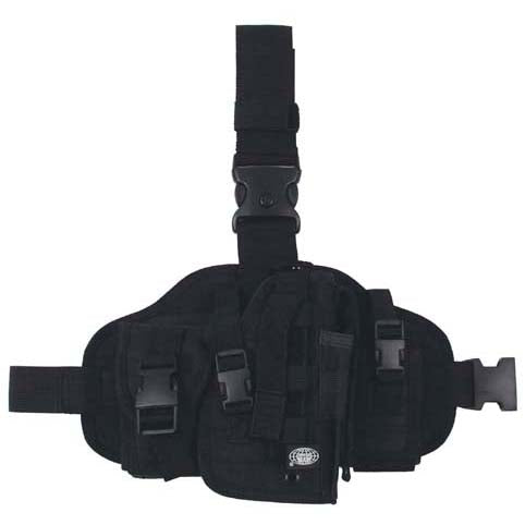MFH Fighter fondina cosciale per pistola, nero