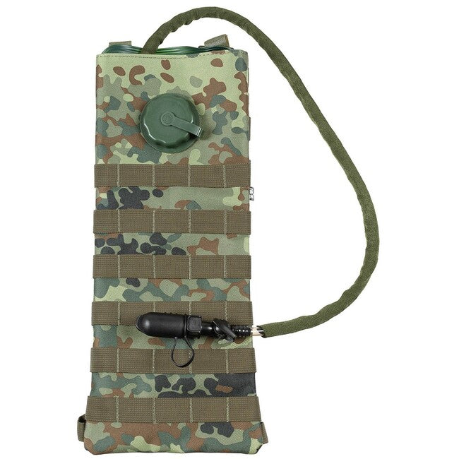 MFH Borsa di idratazione con tubo tpu molle 2,5 l, bw camo