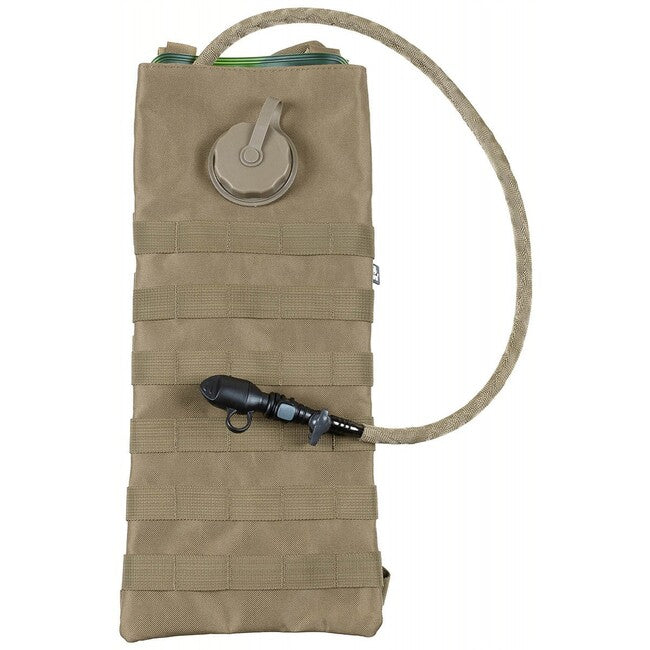 MFH Borsa per idratazione con tubo TPU MOLLE 2,5 L, marrone coyote