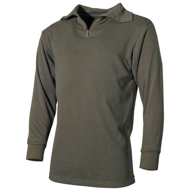 MFH Camicia BW Plush Tricot, verde OD