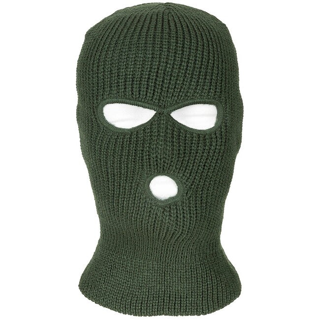 MFH Cappuccio, 3 fori, acrilico, verde OD