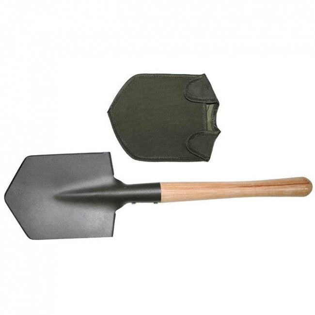 MFH pala con manico in legno e custodia