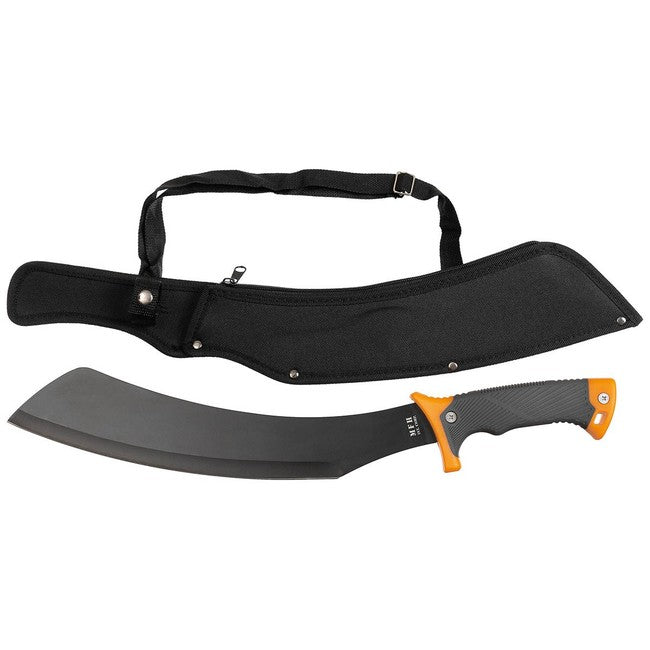 MFH Samurai machete con fodero in nylon, nero